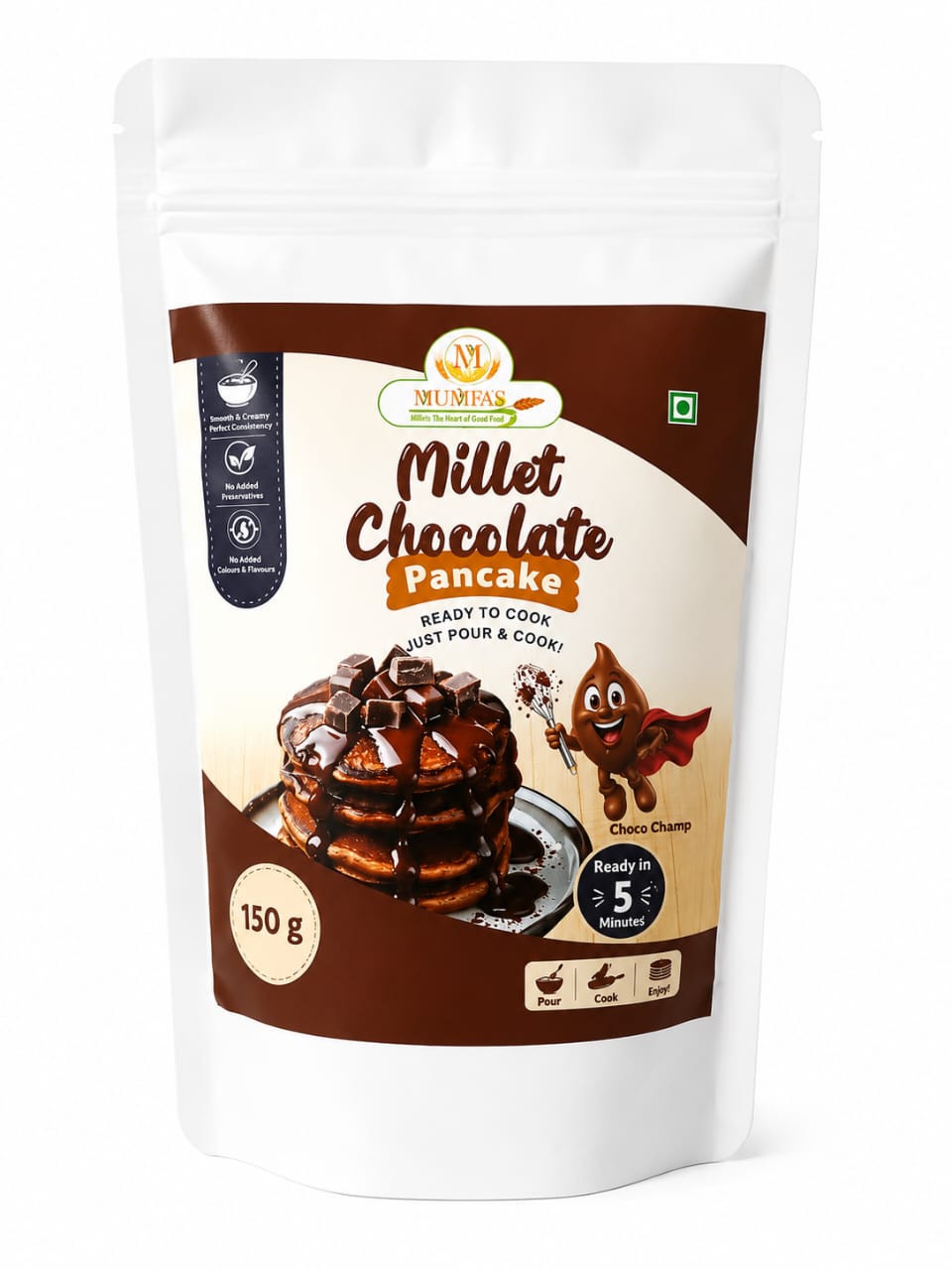 Millet Chocolate Pan Cake